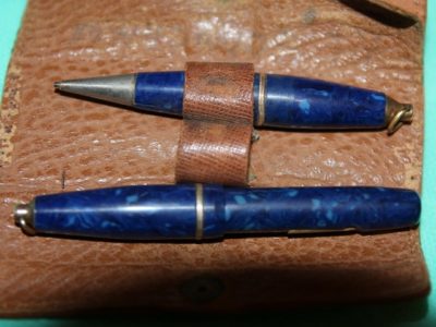 Карманный набор - ручка+карандаш Lapis Lazuli, гибкое перо