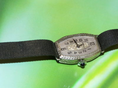 Арт-деко из США Warwick, 20-е годы, наплавленное белое золото 750 пробы