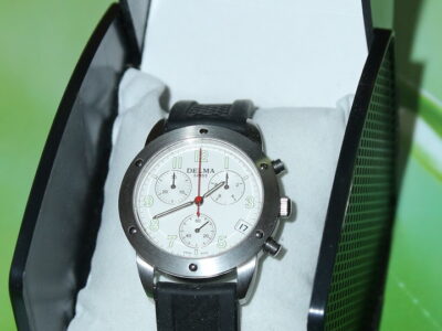 Кварцевый хронограф Delma Chrono Resin Strap White Dial 467.310