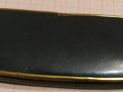 Тёмно-зелёный пенал Германия, 1950 (кожа)