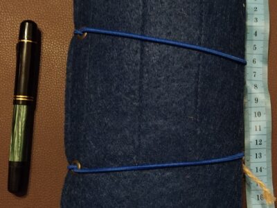 Синий роллап из сукна на 18 ручек