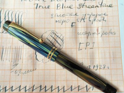 Parker Duofold Lady True Blue Streamlined USA