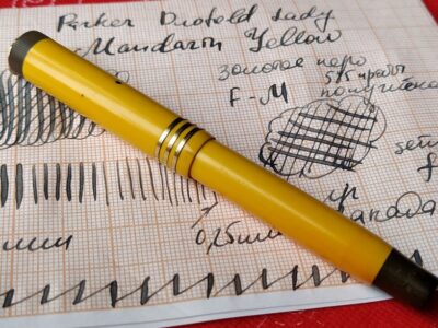 Parker Duofold Lady Mandarine Yellow Canada Ringtop