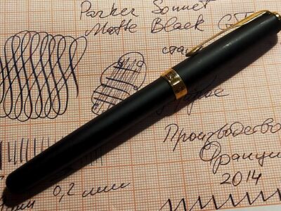 Parker Sonnet Matte Black GT France 2014