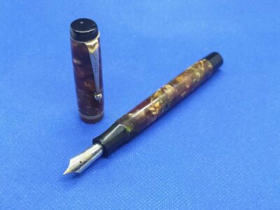 Parker Duofold Senior Brown-Green Pearl